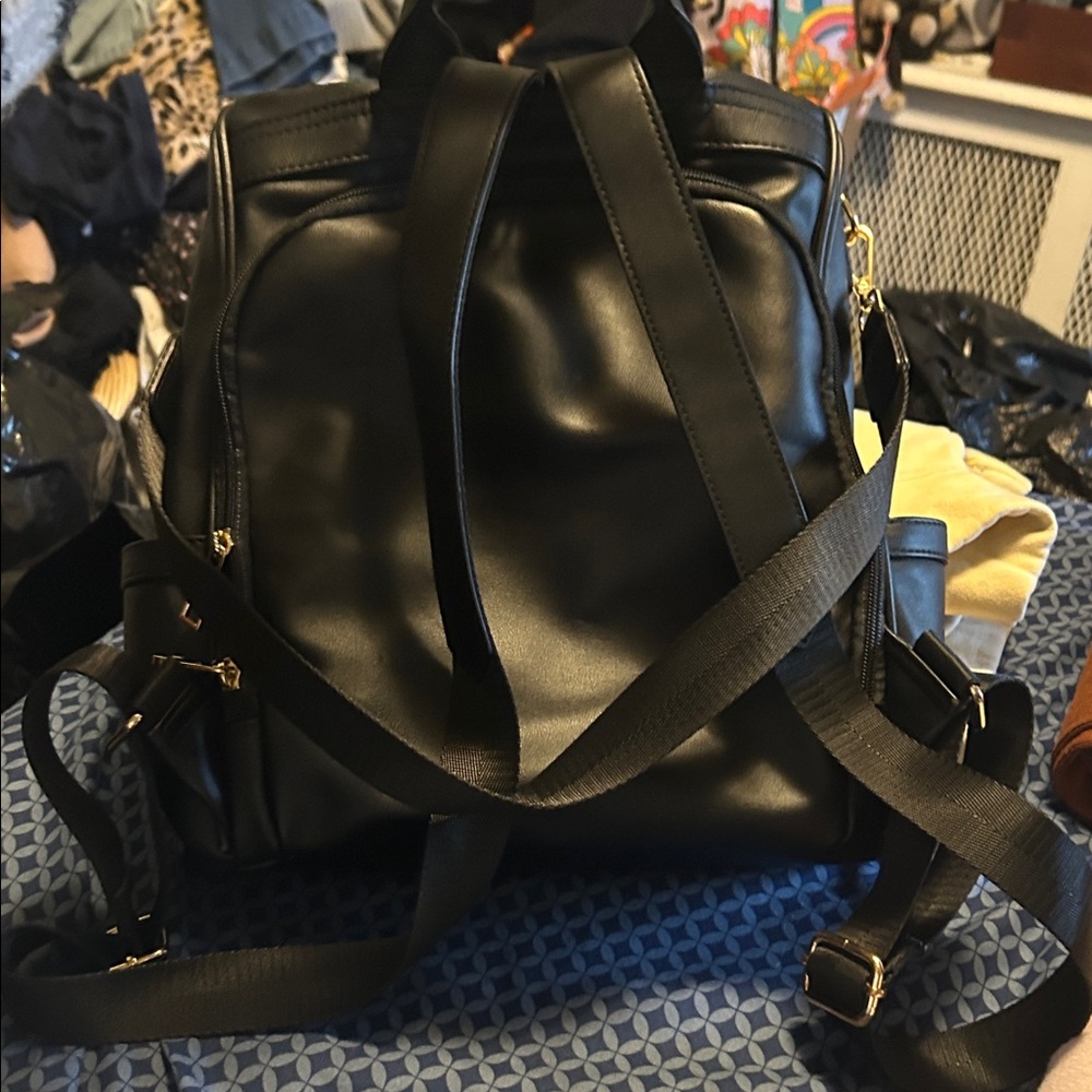 Faux Leather Backpack - Picture 2 of 8